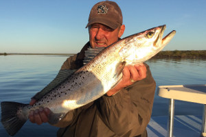 big trout caught fishing mosquito lagoon