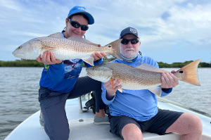 redfish double up fishing in florida