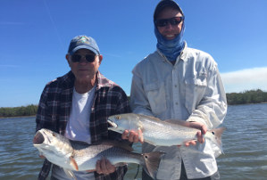 march redfish in mosquito lagoon
